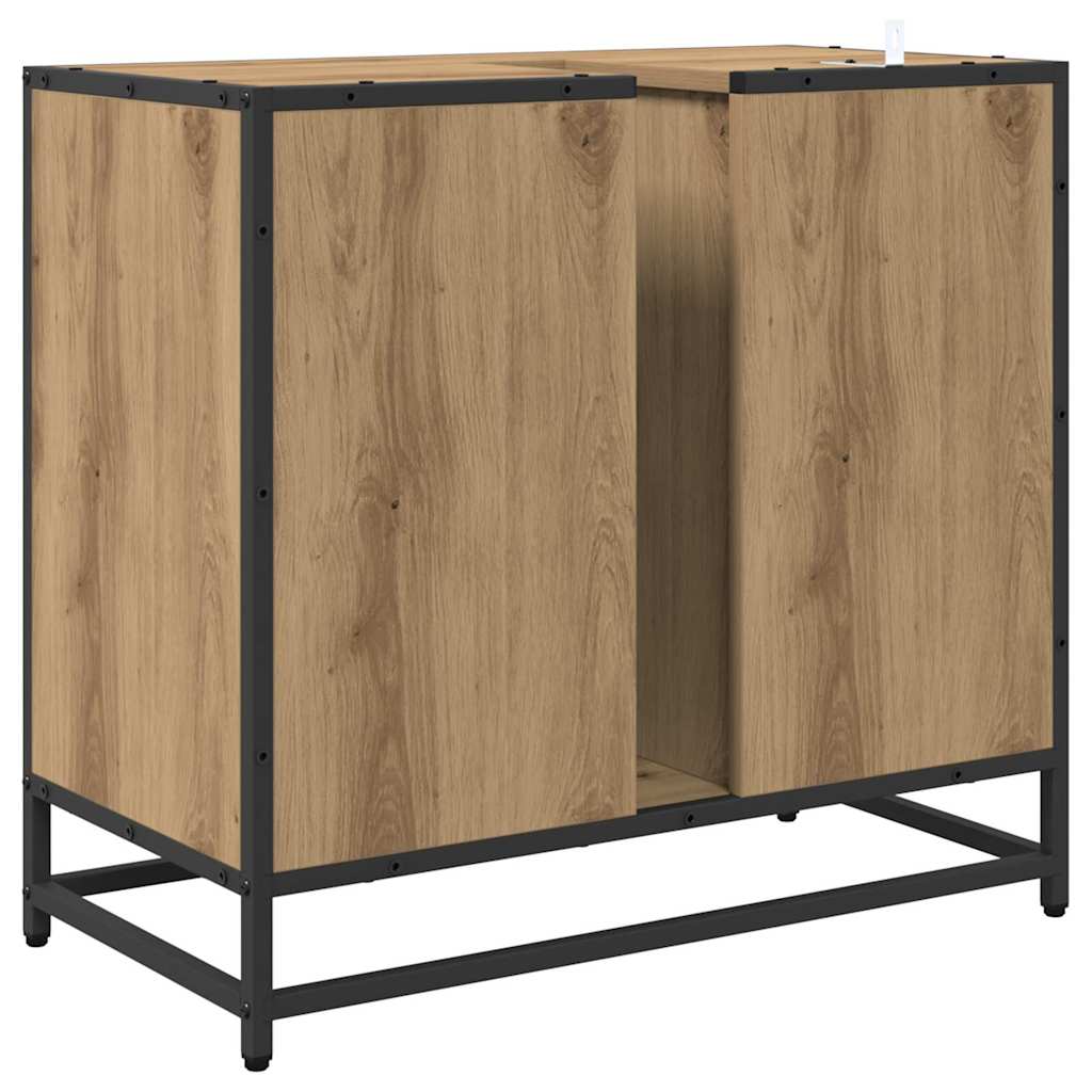 Badezimmerschrank Artisan-Eiche 65 x 33 x 60 cm Holzwerkstoff