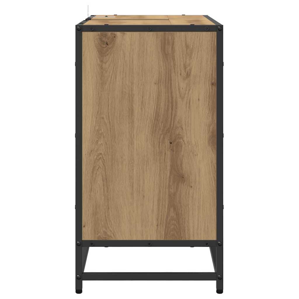 Badezimmerschrank Artisan-Eiche 65 x 33 x 60 cm Holzwerkstoff