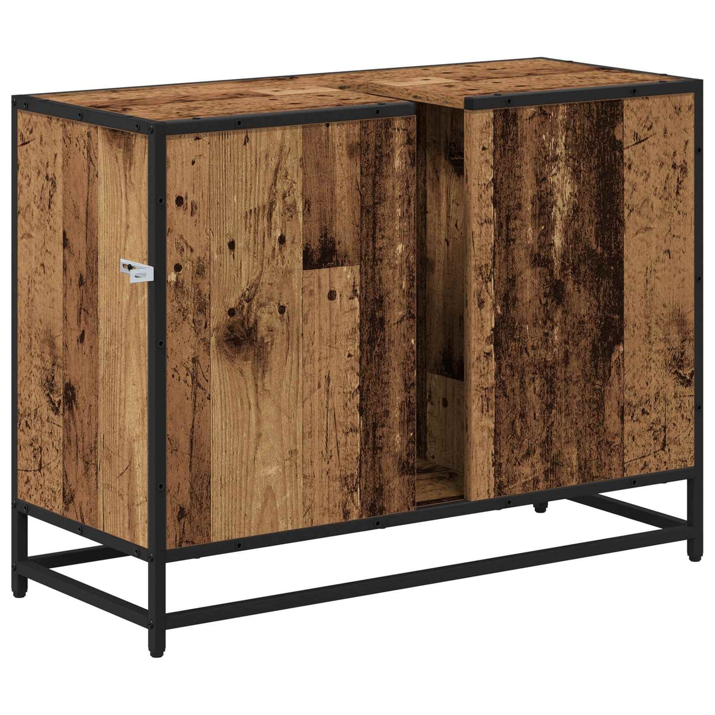 Badezimmerschrank Altholz 80 x 33 x 60 cm Holzwerkstoff