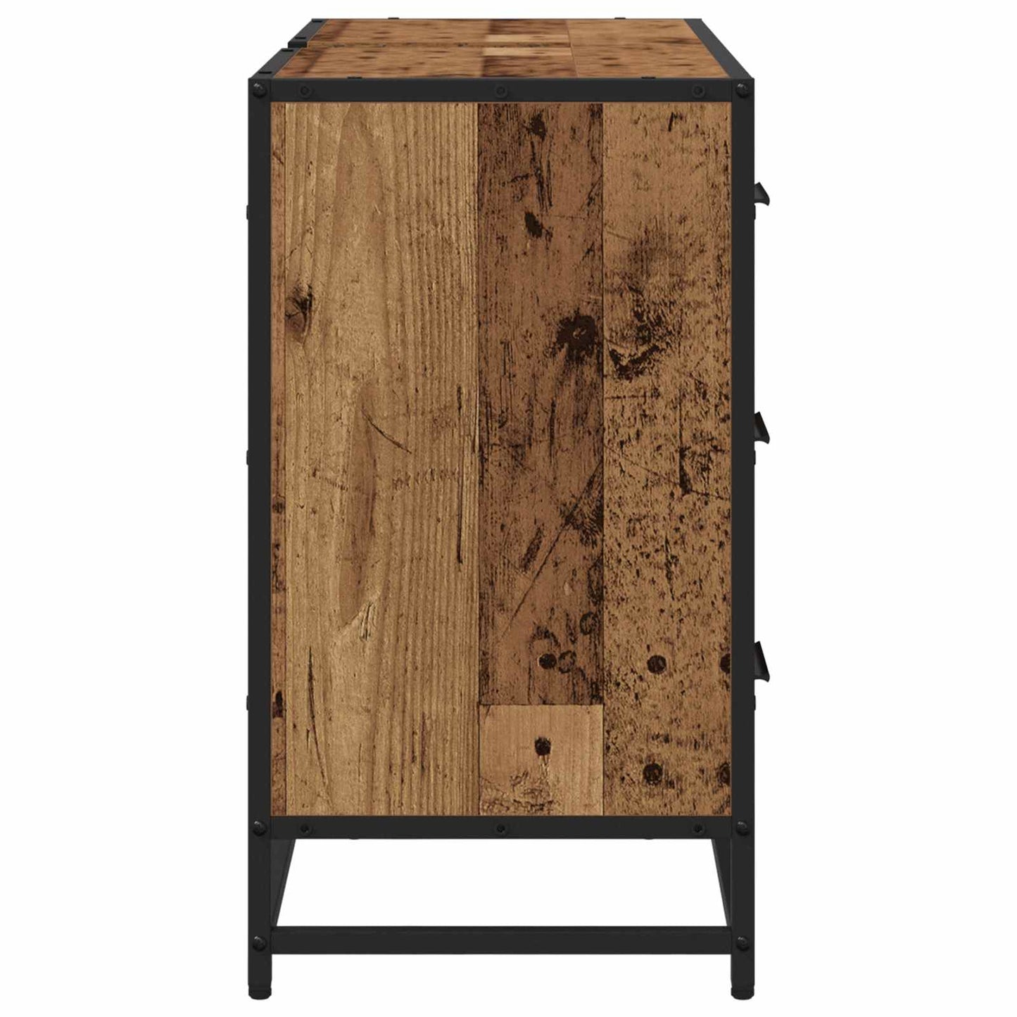 Badezimmerschrank Altholz 80 x 33 x 60 cm Holzwerkstoff