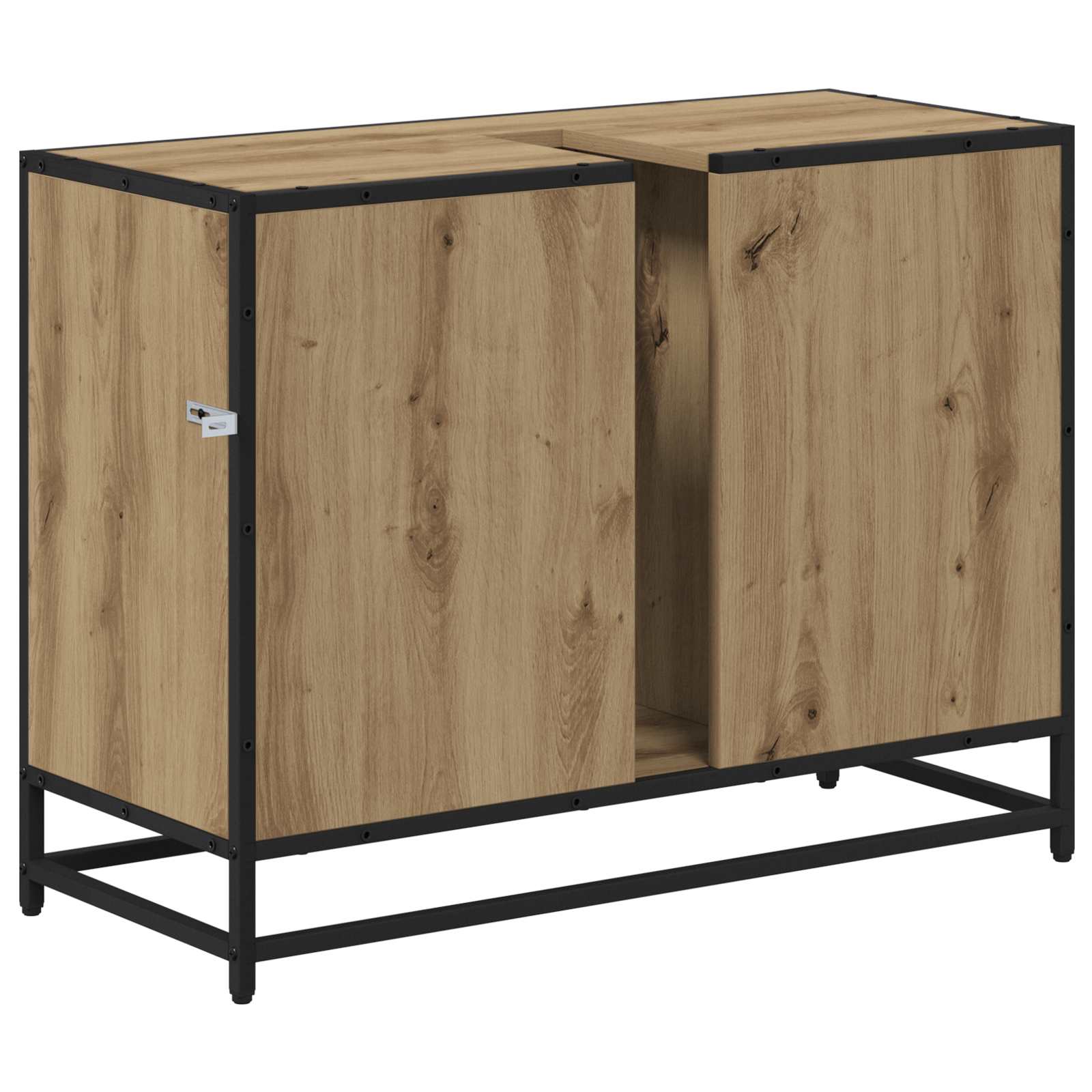 Badezimmerschrank Artisan-Eiche 80 x 33 x 60 cm Holzwerkstoff