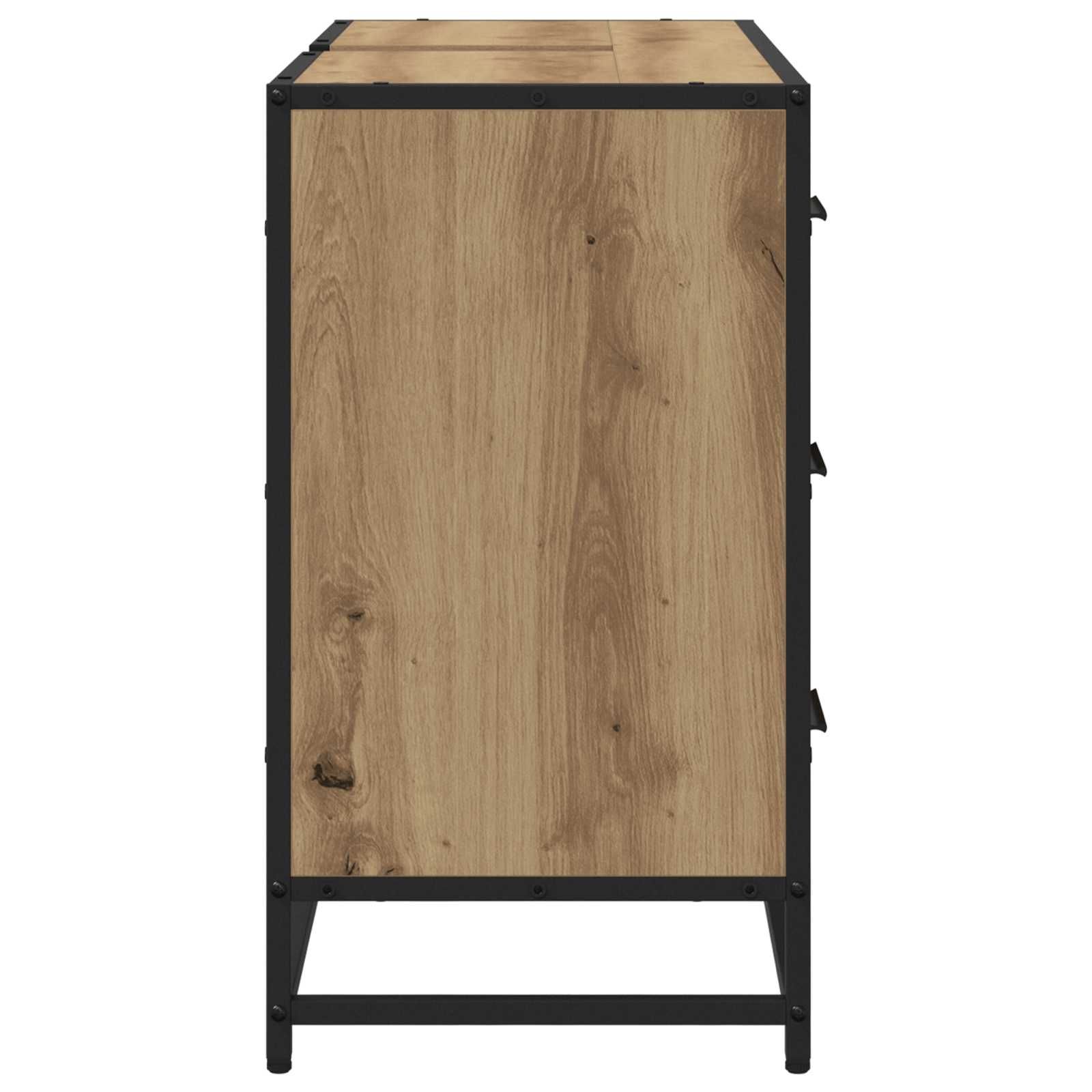 Badezimmerschrank Artisan-Eiche 80 x 33 x 60 cm Holzwerkstoff