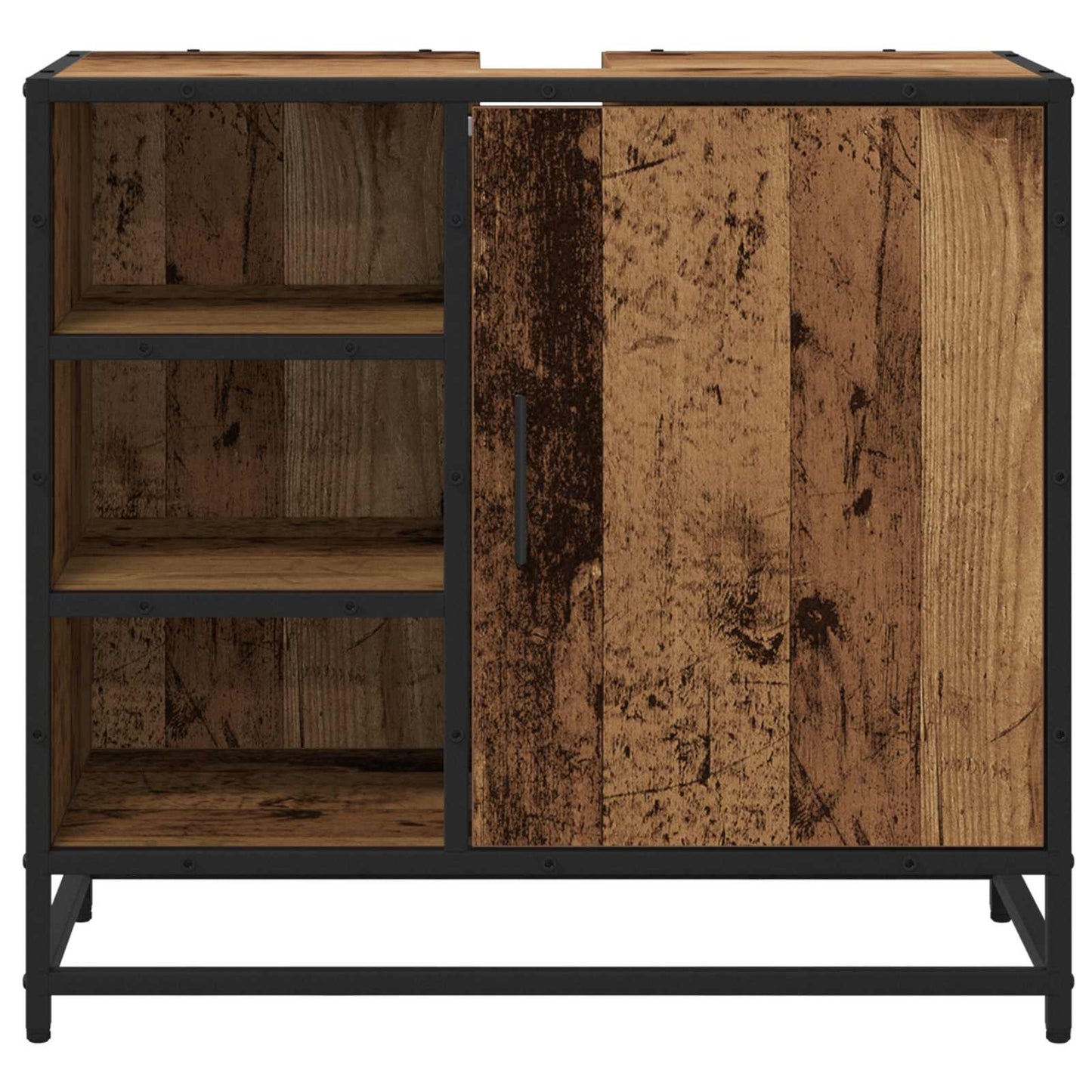 Badezimmerschrank Altholz 65 x 33 x 60 cm Holzwerkstoff