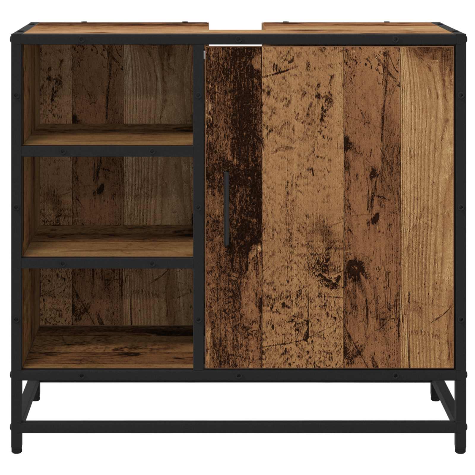 Badezimmerschrank Altholz 65 x 33 x 60 cm Holzwerkstoff