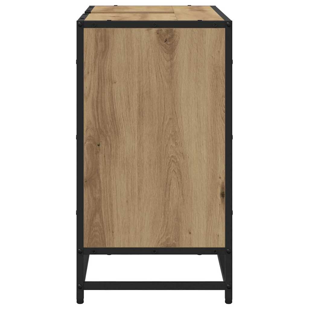 Badezimmer Waschbecken Schrank mit Regal Eiche handwerklich