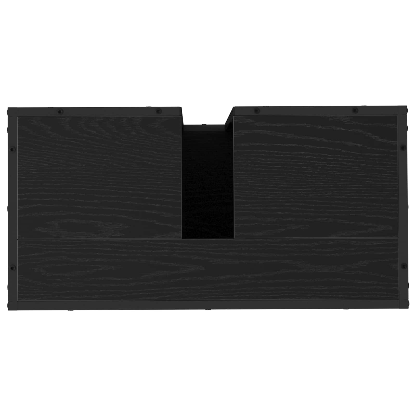 Badezimmerschrank Schwarz Eichen-Optik 65 x 33 x 60 cm