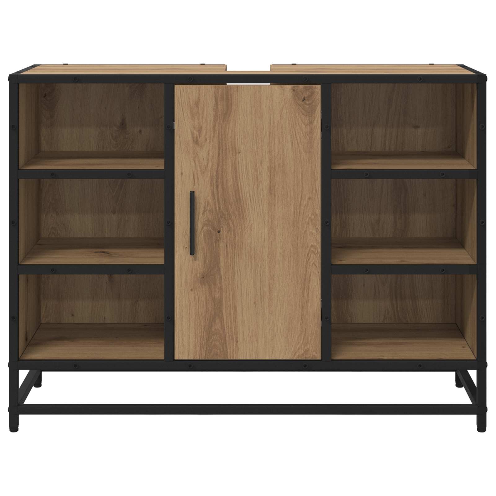 Badezimmerschrank Artisan-Eiche 80 x 33 x 60 cm Holzwerkstoff