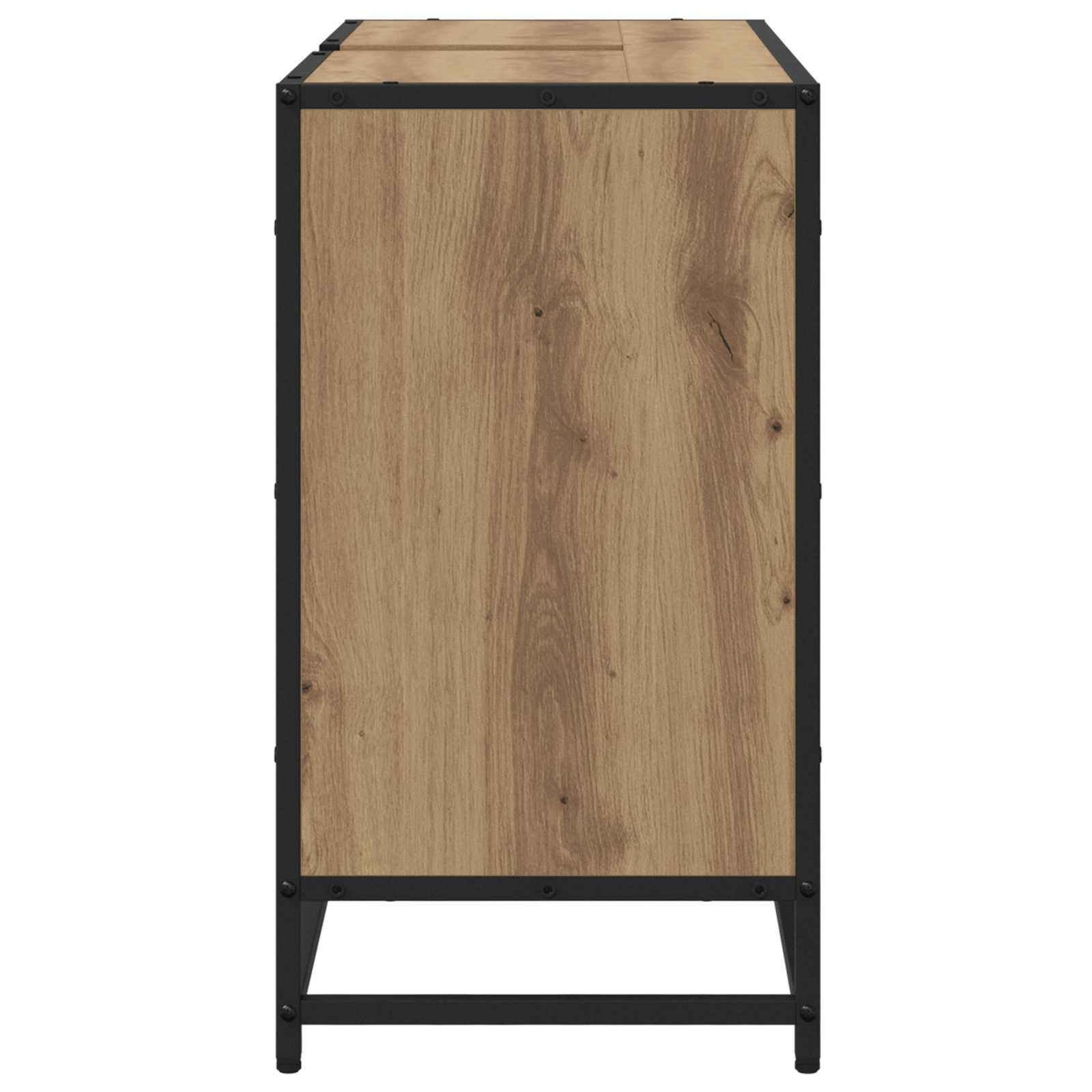 Badezimmerschrank Artisan-Eiche 80 x 33 x 60 cm Holzwerkstoff