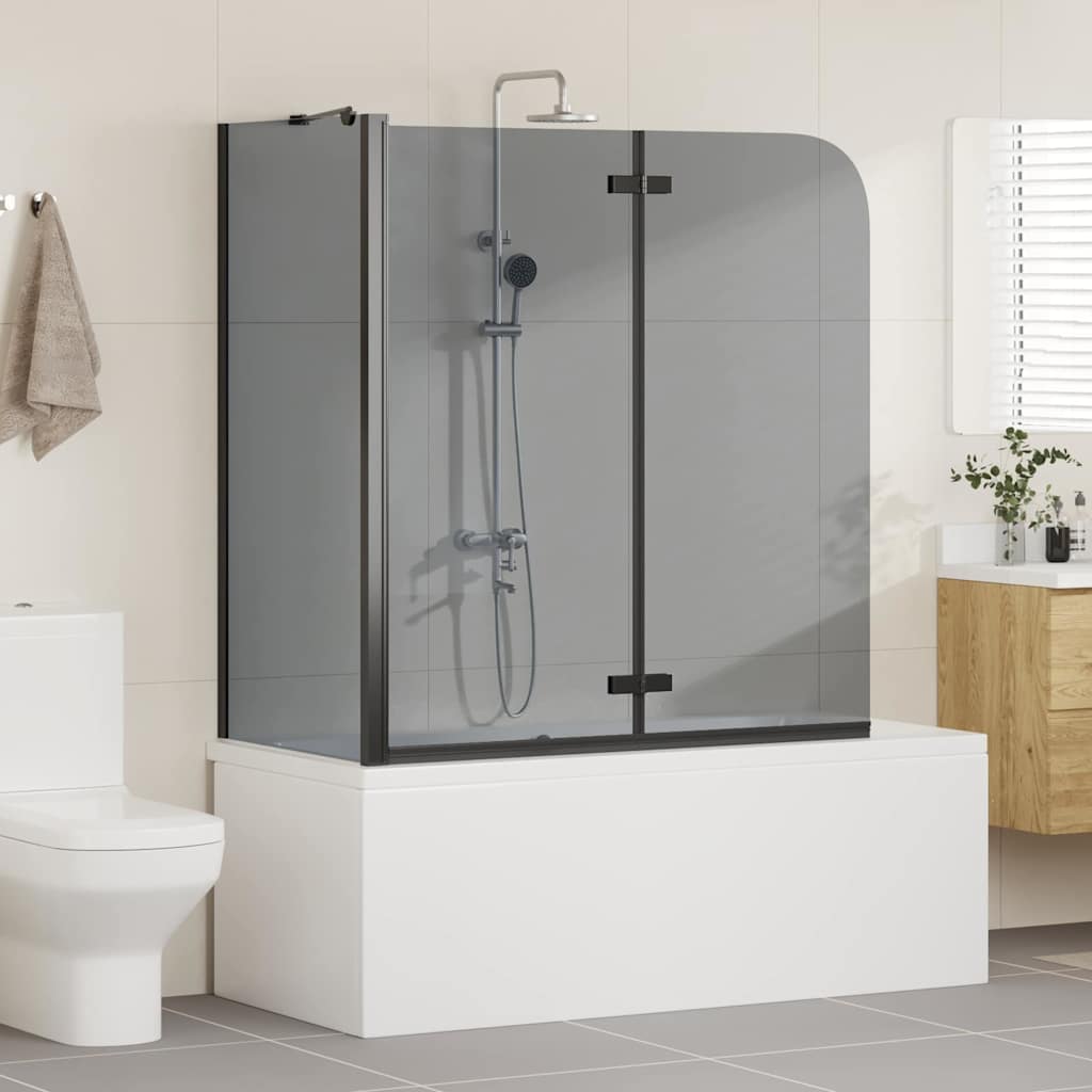 Bad-Duschschirm Schwarz 120 x 68 x 130 cm