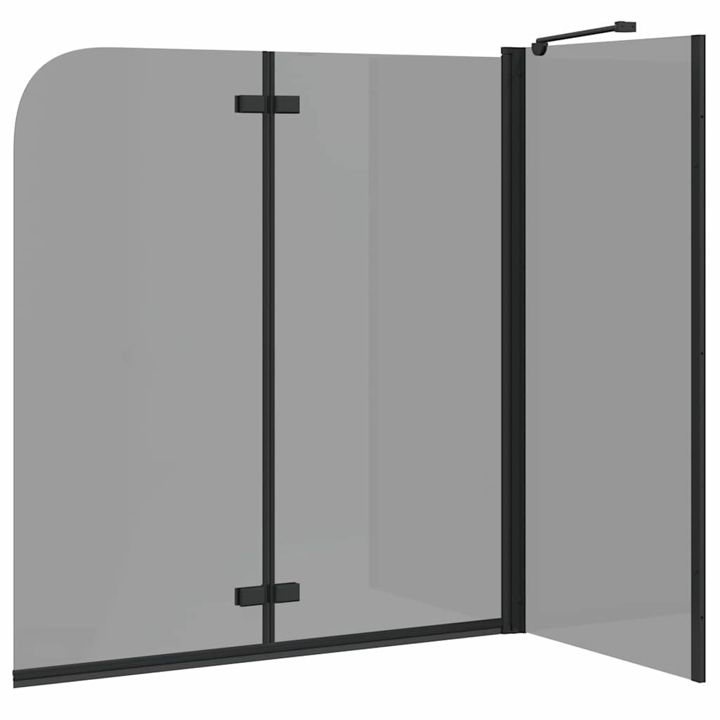 Bad-Duschschirm Schwarz 120 x 68 x 130 cm