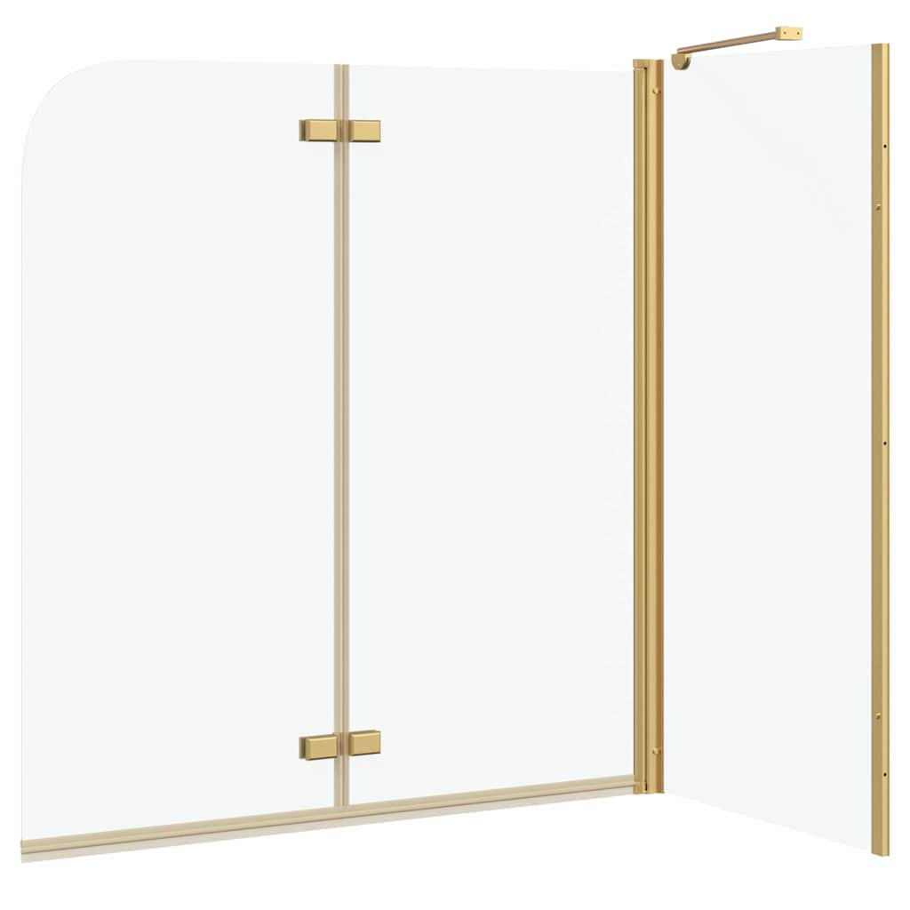 Bad-Duschschirm Gold 120 x 68 x 130 cm