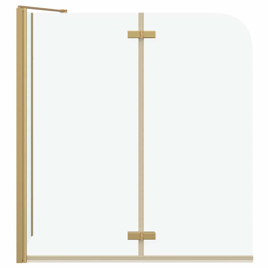 Bad-Duschschirm Gold 120 x 68 x 130 cm