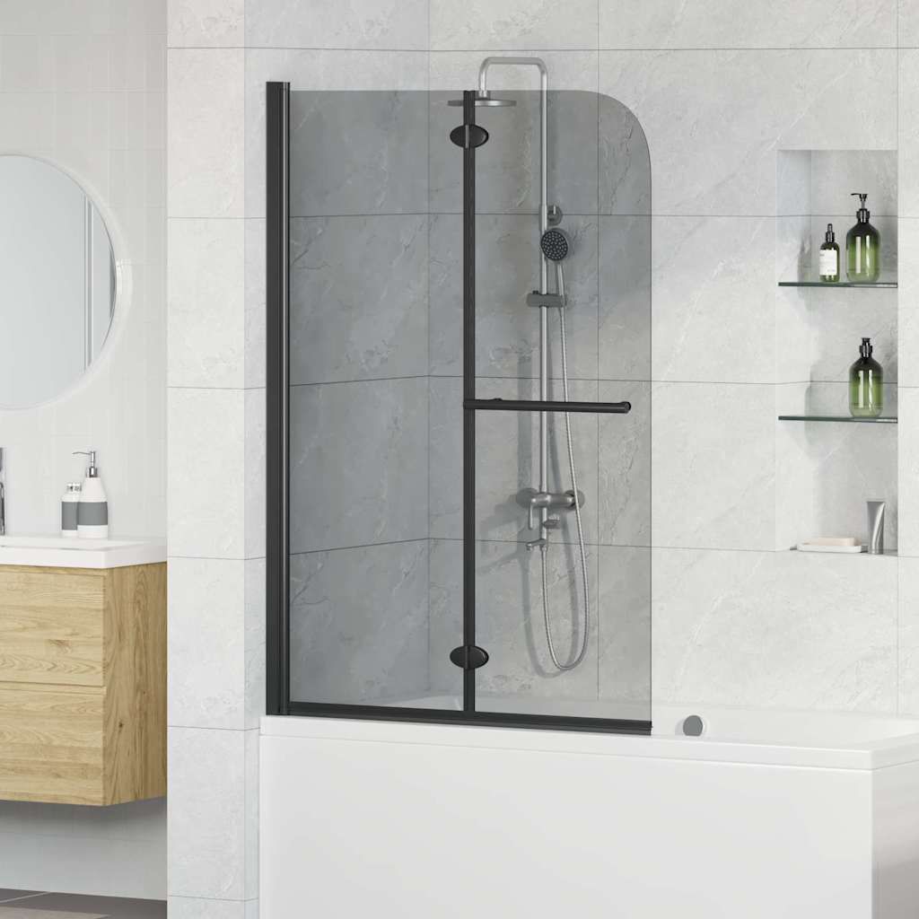Duschabtrennung Dunkel transparent 120 x 140 cm