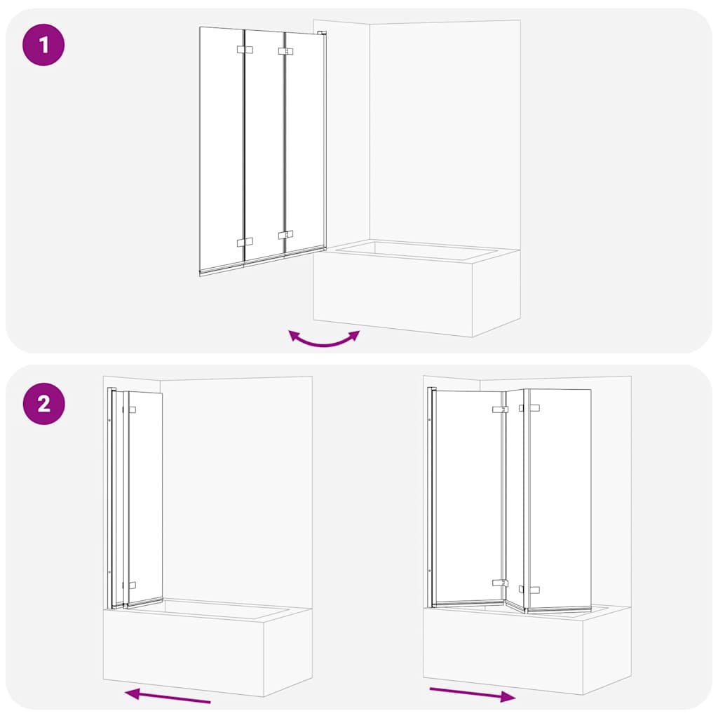 Faltbare Duschkabine Gold 130 x 138 cm ESG-Glas und Aluminium