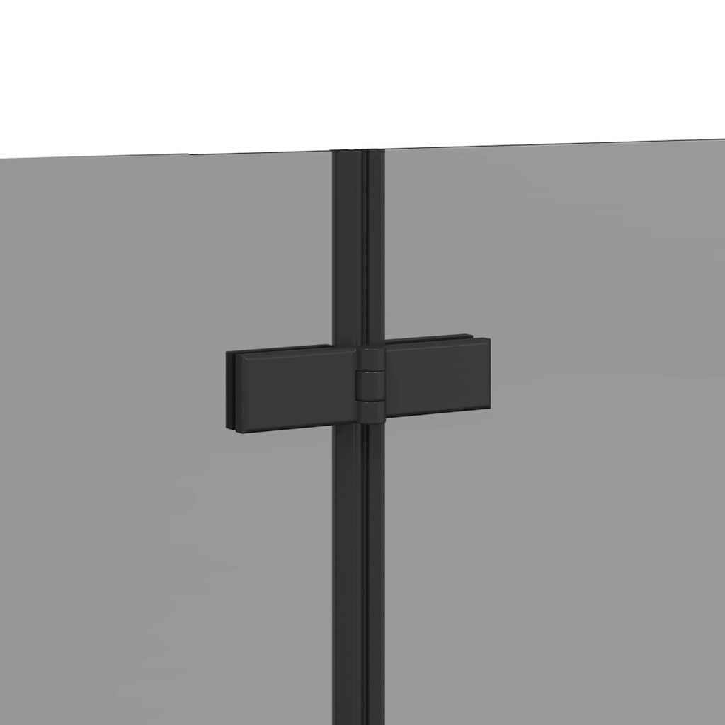 Faltbare Duschkabine Schwarz 130 x 138 cm