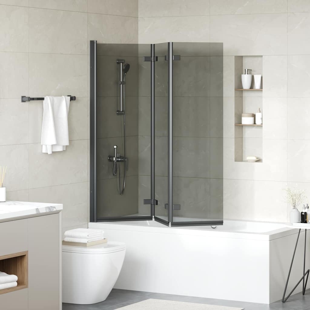 Faltbare Duschkabine Schwarz 130 x 138 cm