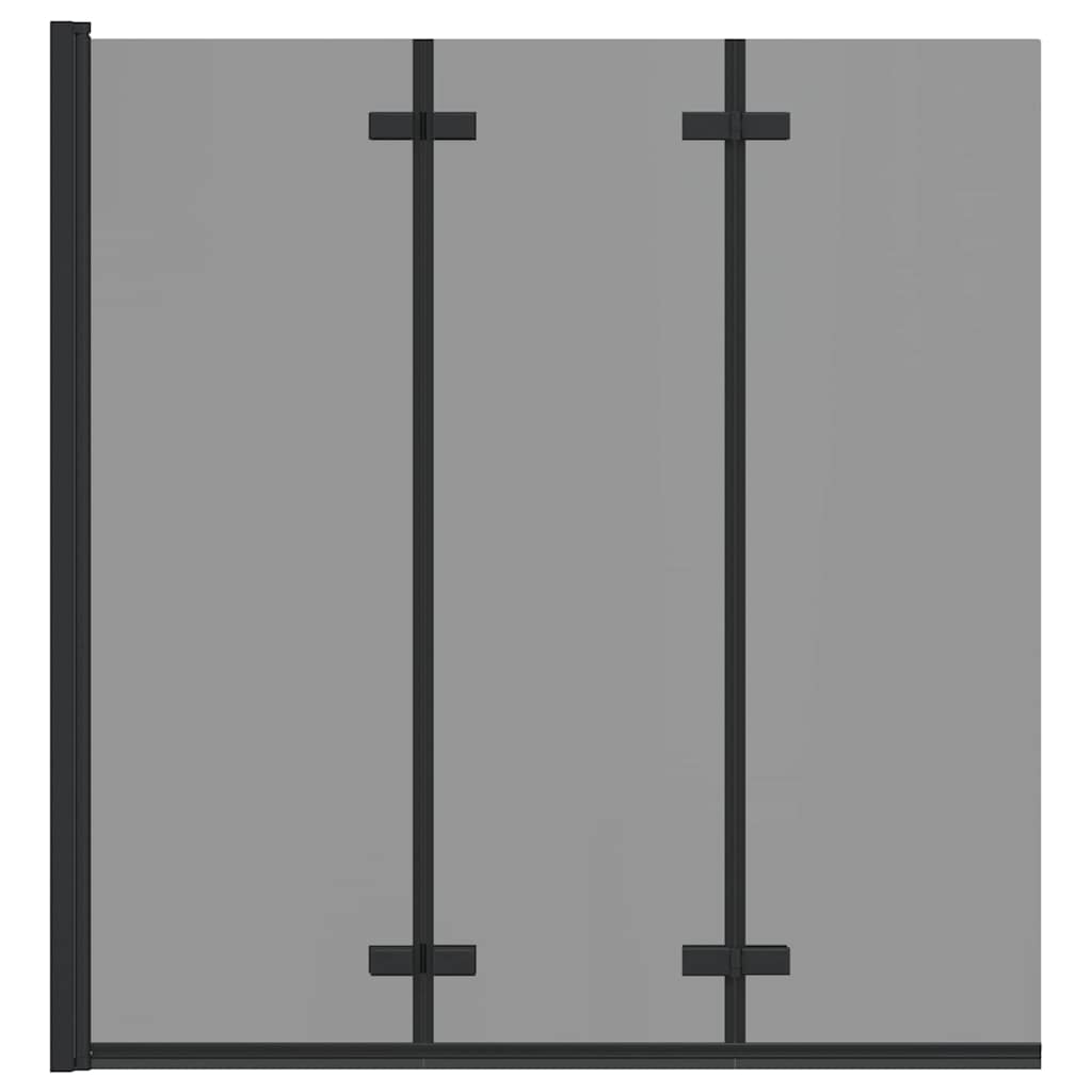 Faltbare Duschkabine Schwarz 130 x 138 cm
