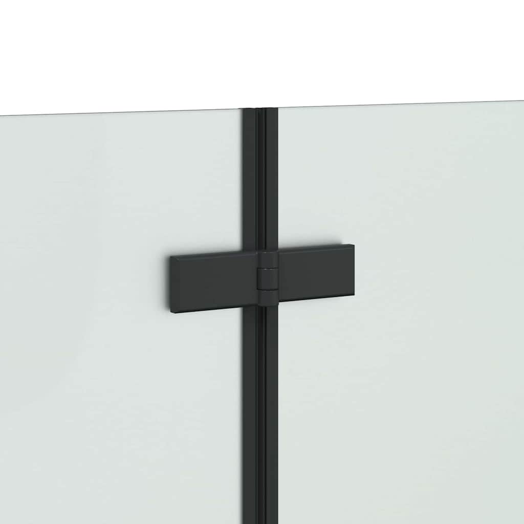 Faltbare Duschkabine Schwarz 130 x 138 cm