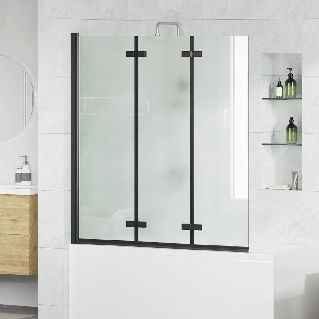 Faltbare Duschkabine Schwarz 130 x 138 cm
