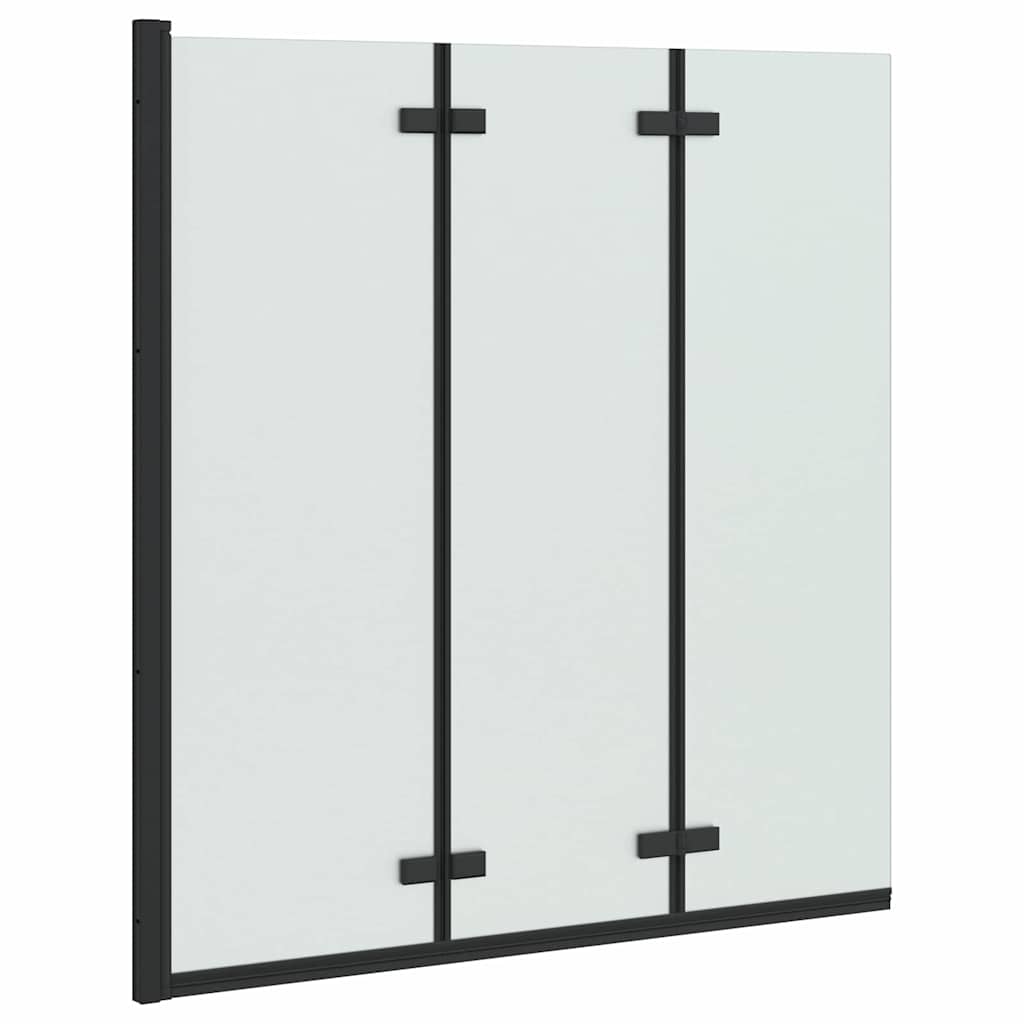 Faltbare Duschkabine Schwarz 130 x 138 cm