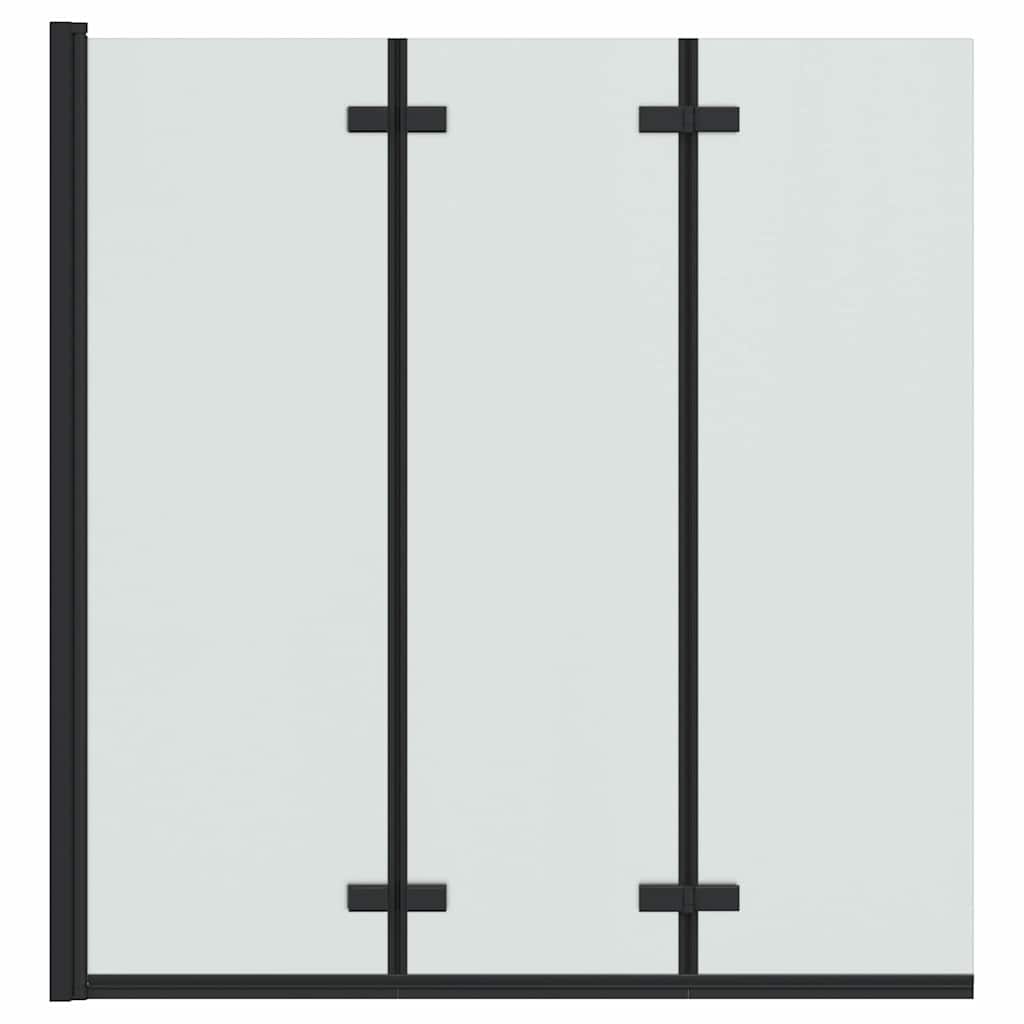 Faltbare Duschkabine Schwarz 130 x 138 cm