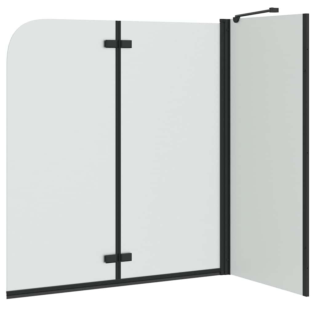 Bad-Duschschirm Schwarz 120 x 68 x 130 cm