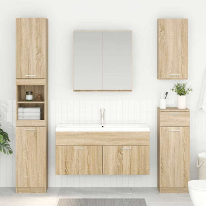 Waschbeckenunterschrank Sonoma-Eiche Holzwerkstoff