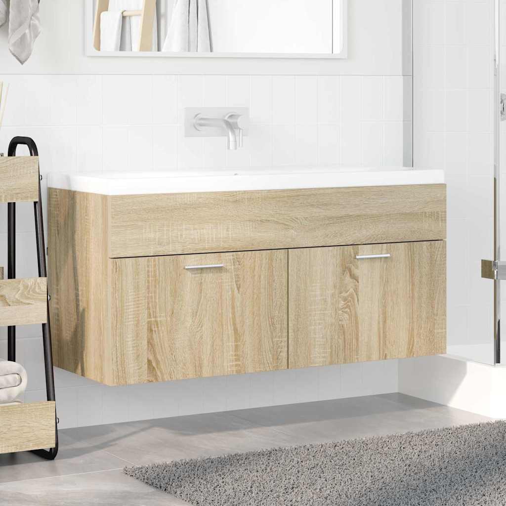 Waschbeckenunterschrank Sonoma-Eiche Holzwerkstoff