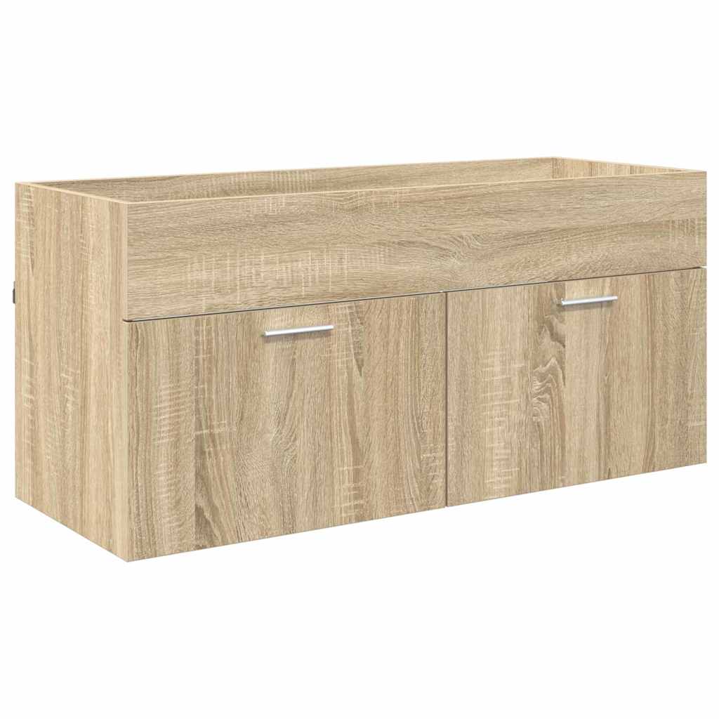 Waschbeckenunterschrank Sonoma-Eiche Holzwerkstoff