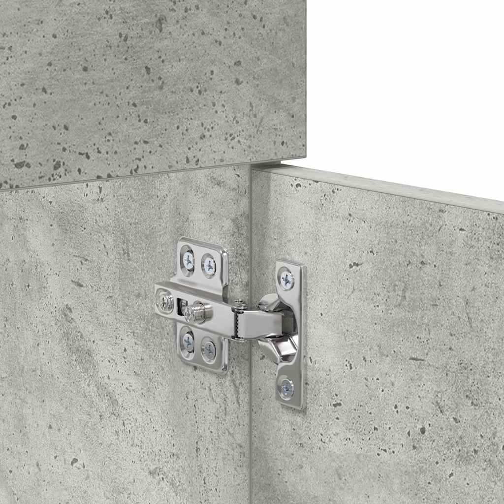 Waschbeckenunterschrank Beton Grau Holzwerkstoff