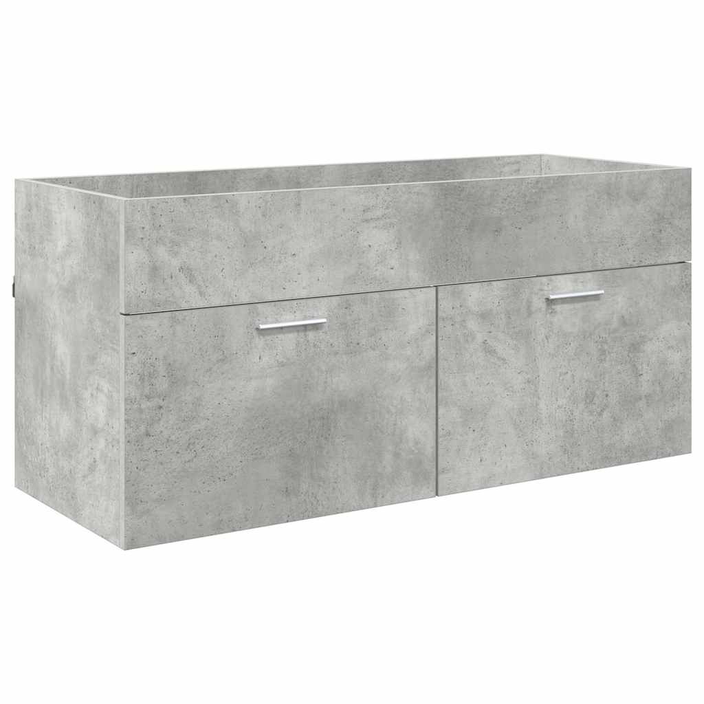 Waschbeckenunterschrank Beton Grau Holzwerkstoff