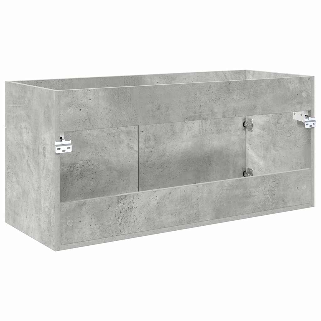 Waschbeckenunterschrank Beton Grau Holzwerkstoff
