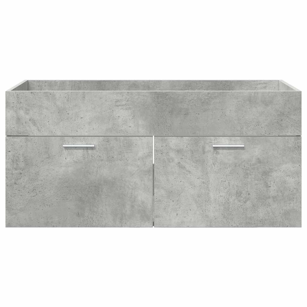 Waschbeckenunterschrank Beton Grau Holzwerkstoff