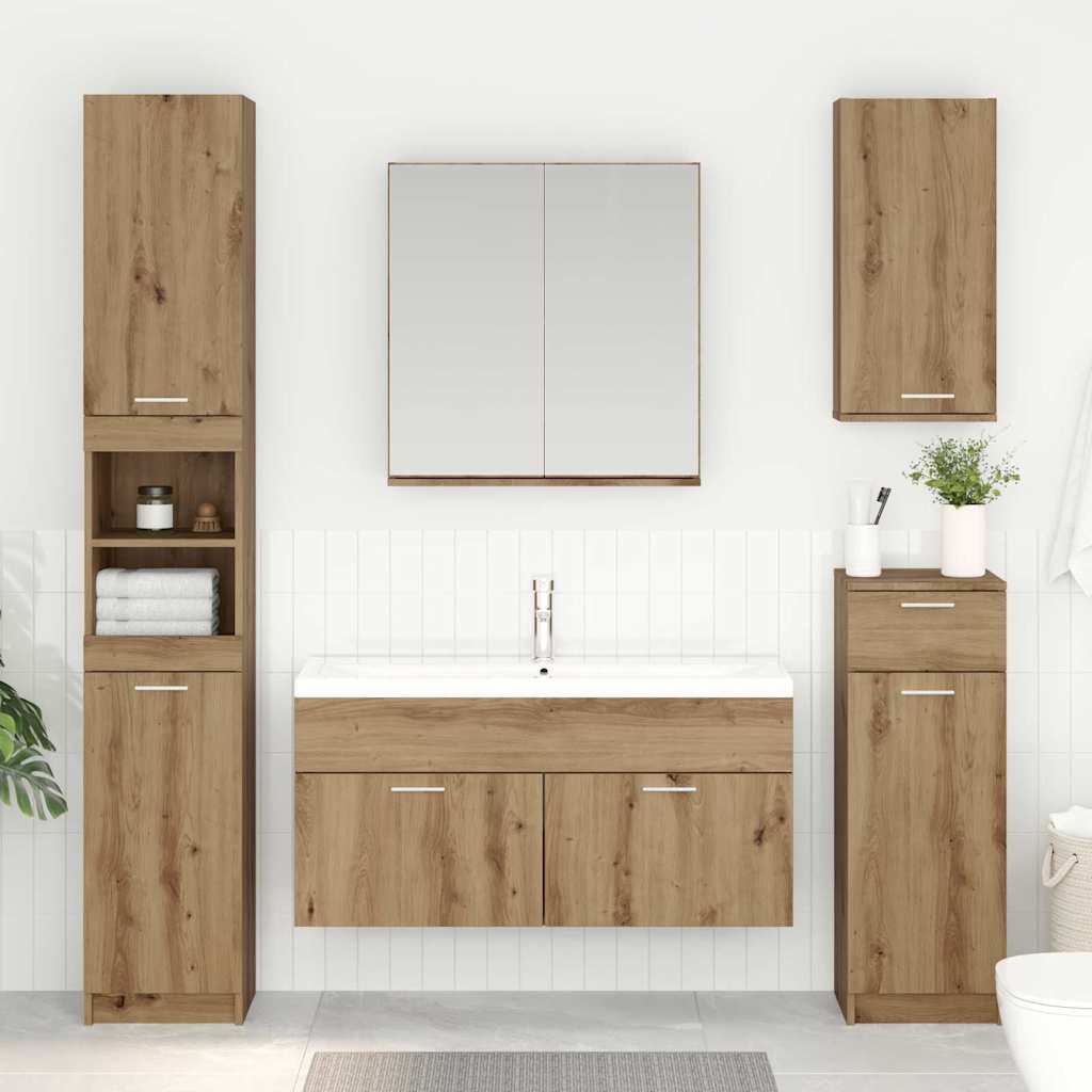Waschbeckenunterschrank Artisan-Eiche Holzwerkstoff