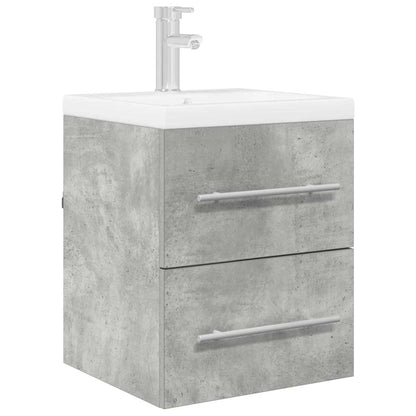 Waschbeckenunterschrank Beton Grau 38,5 x 41 x 48 cm