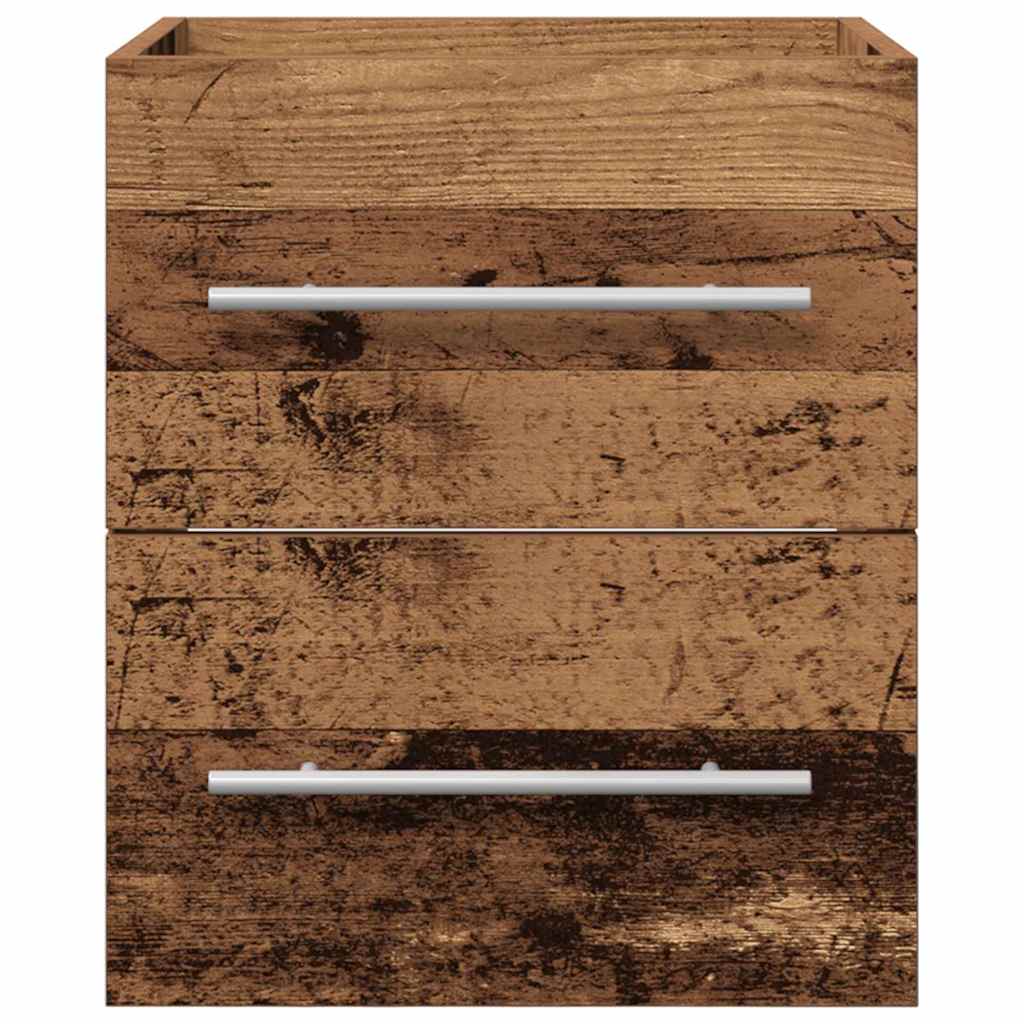 Waschbeckenunterschrank Altholz 38,5 x 41 x 48 cm Holzwerkstoff