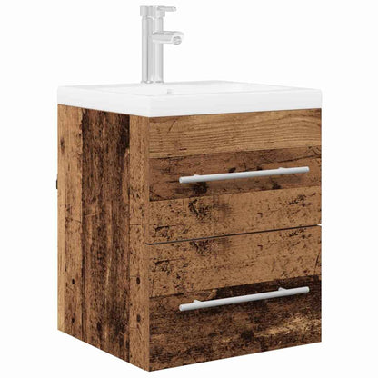 Waschbeckenunterschrank Altholz 38,5 x 41 x 48 cm Holzwerkstoff