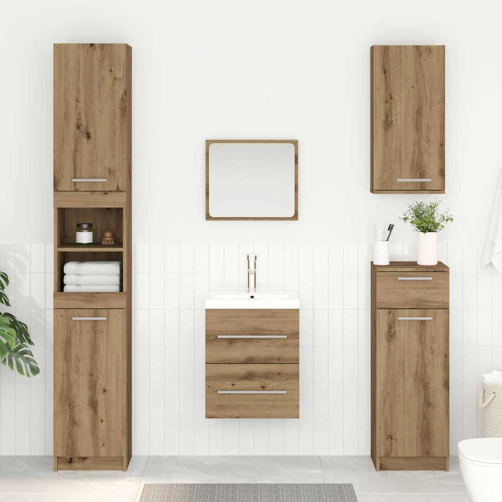Waschbeckenunterschrank Artisan-Eiche 38,5 x 41 x 48 cm