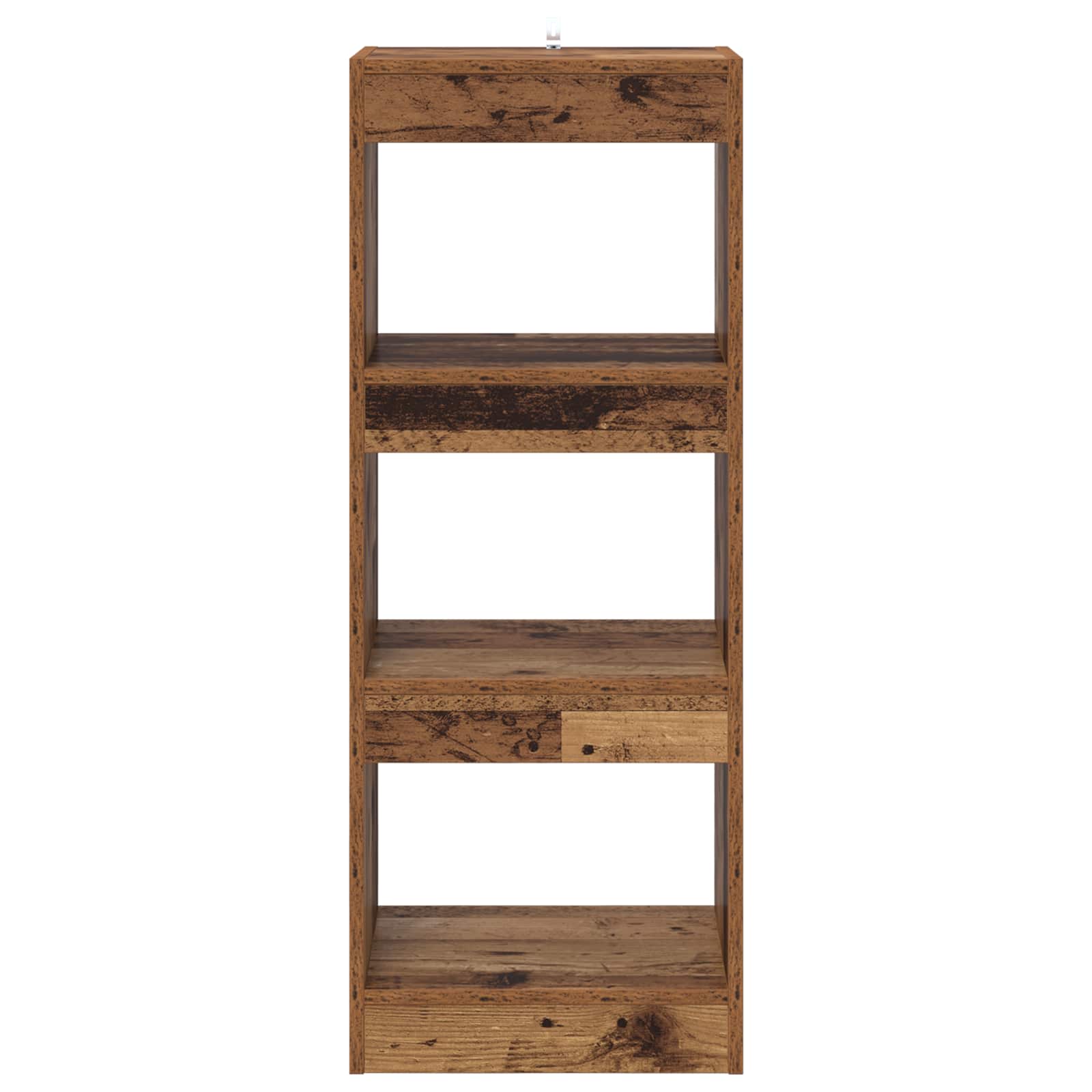 Bücherregal 3 Ebenen 40 x 30 x 103 cm Holzwerkstoff Braun