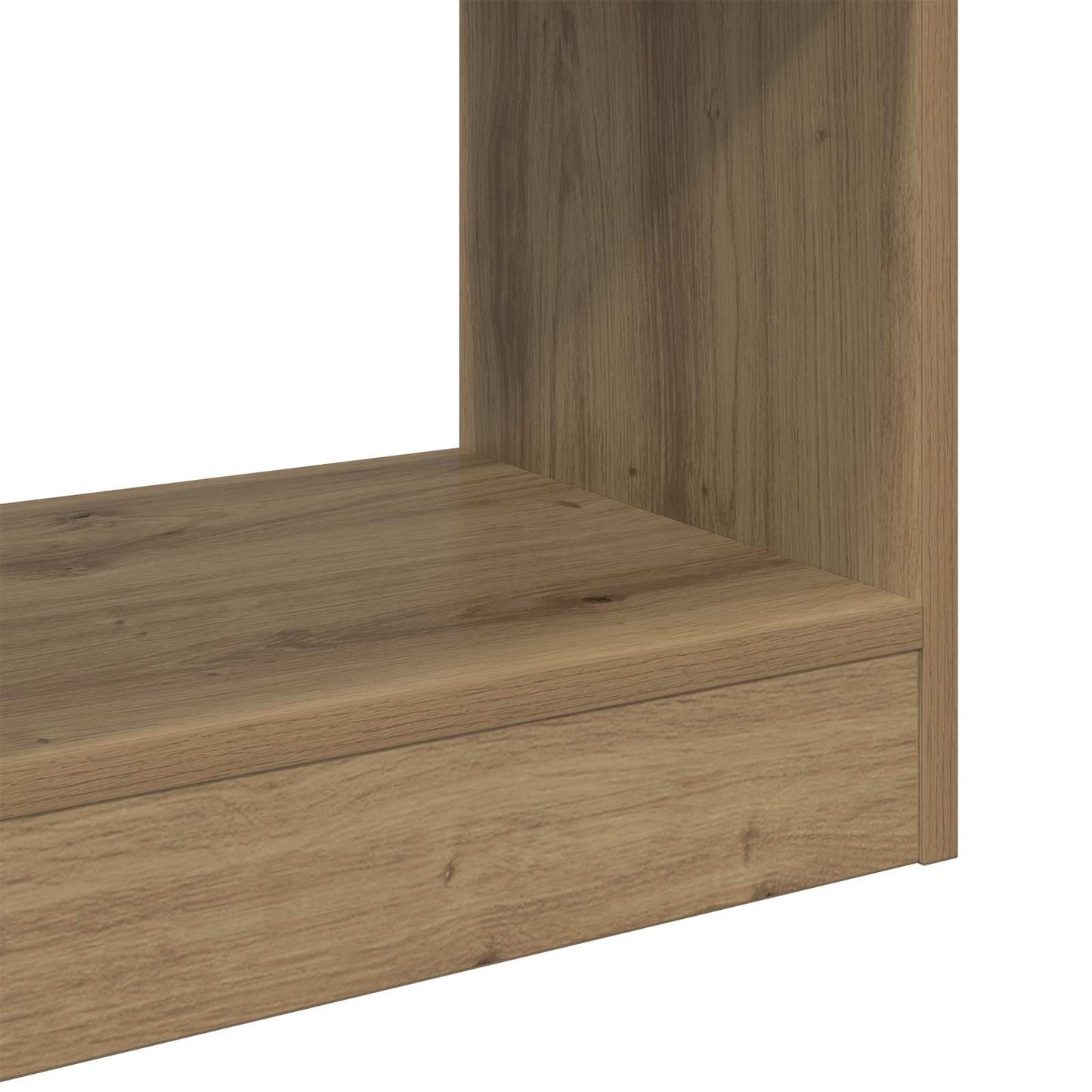 Bücherregal 3 Ebenen 37 x 30 x 103 cm Holzwerkstoff Braun