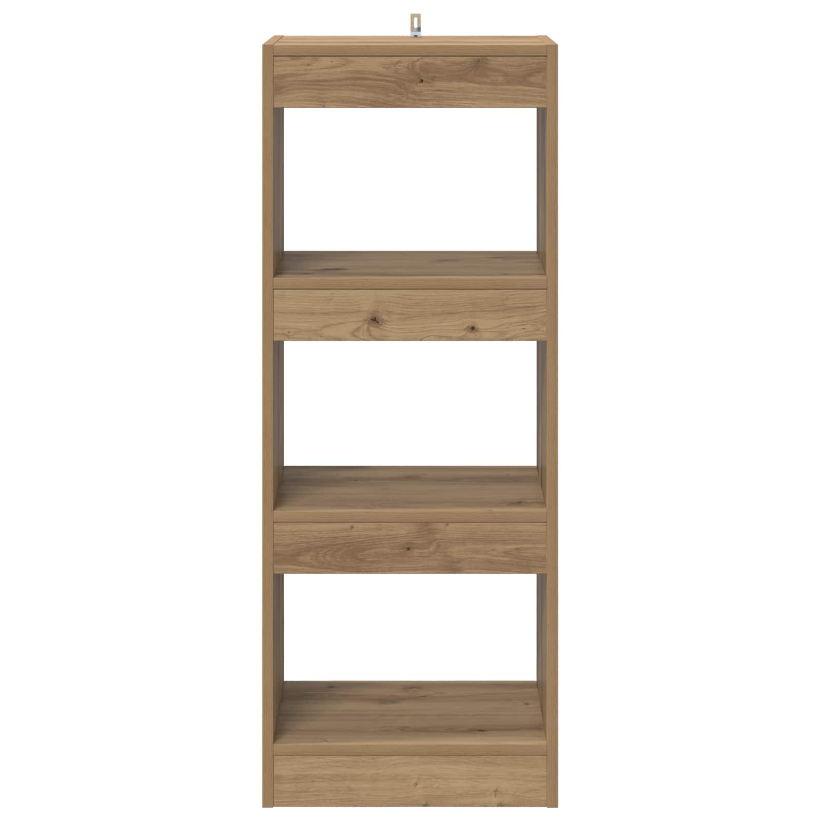 Bücherregal 3 Ebenen 37 x 30 x 103 cm Holzwerkstoff Braun