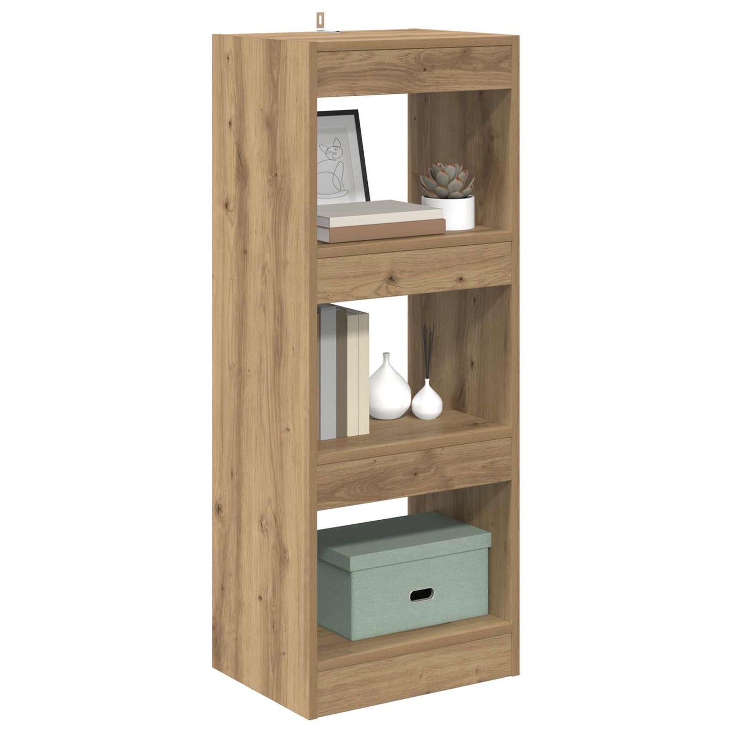 Bücherregal 3 Ebenen 37 x 30 x 103 cm Holzwerkstoff Braun
