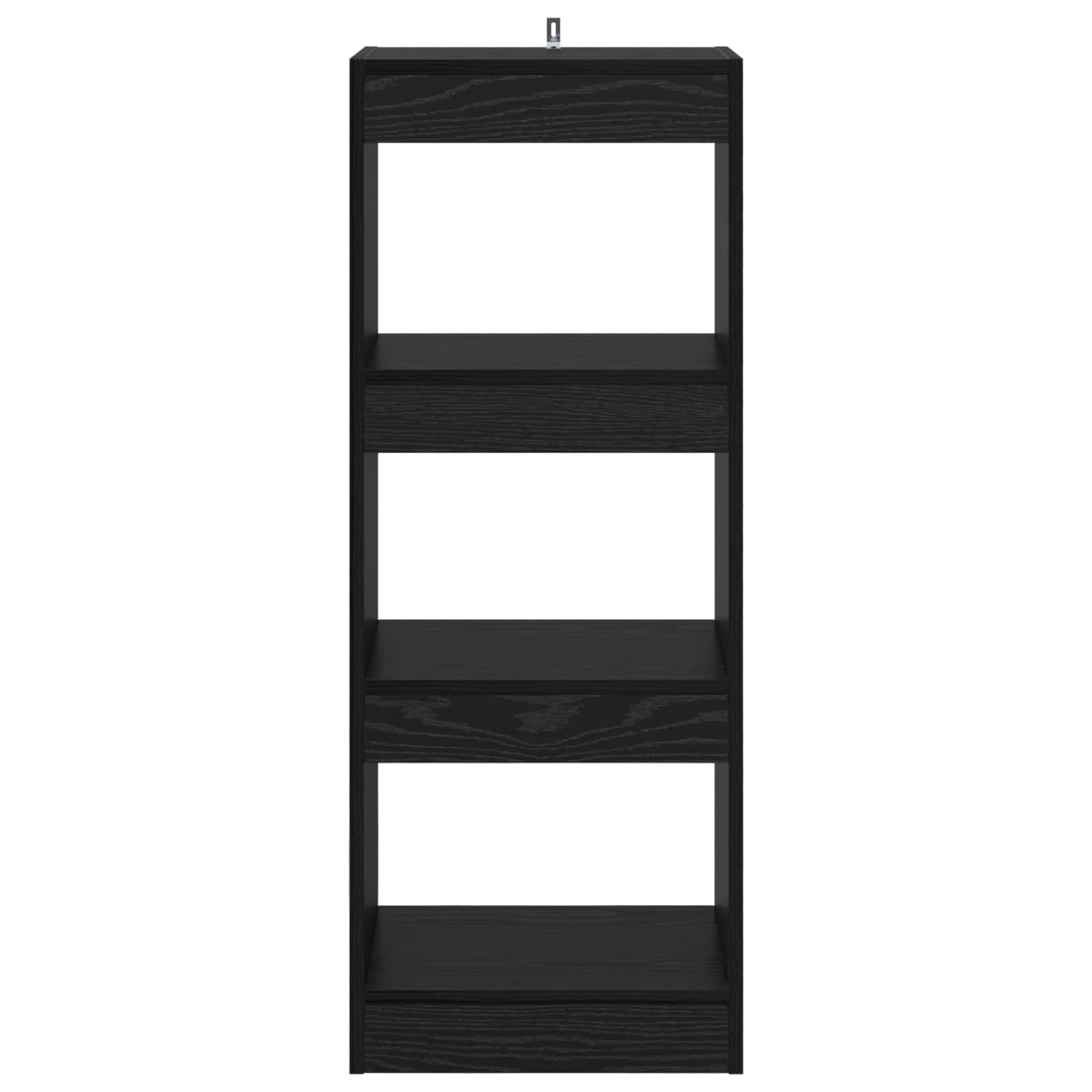 Bücherregal 3 Ebenen 37 x 30 x 103 cm Holzwerkstoff Schwarz