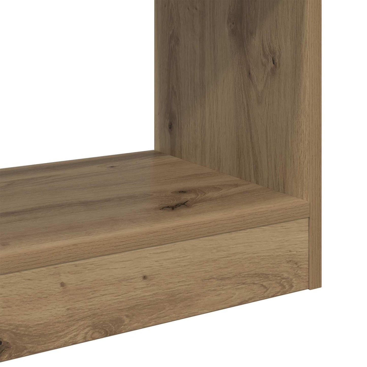 Bücherregal 2 Ebenen 60 x 30 x 72 cm Holzwerkstoff