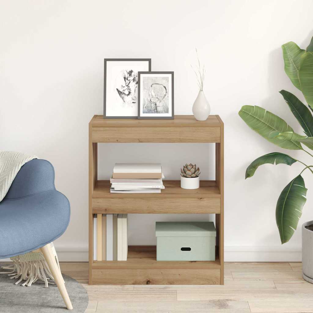 Bücherregal Artisan-Eiche 60 x 30 x 72 cm Holzwerkstoff