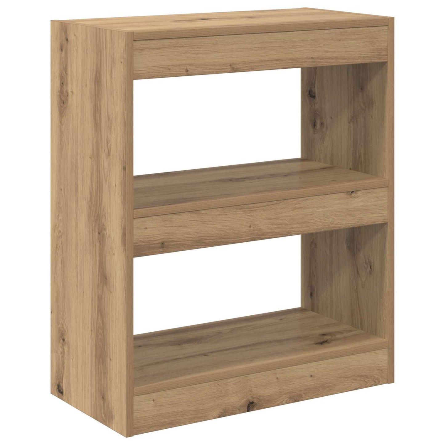 Bücherregal 2 Ebenen 60 x 30 x 72 cm Holzwerkstoff