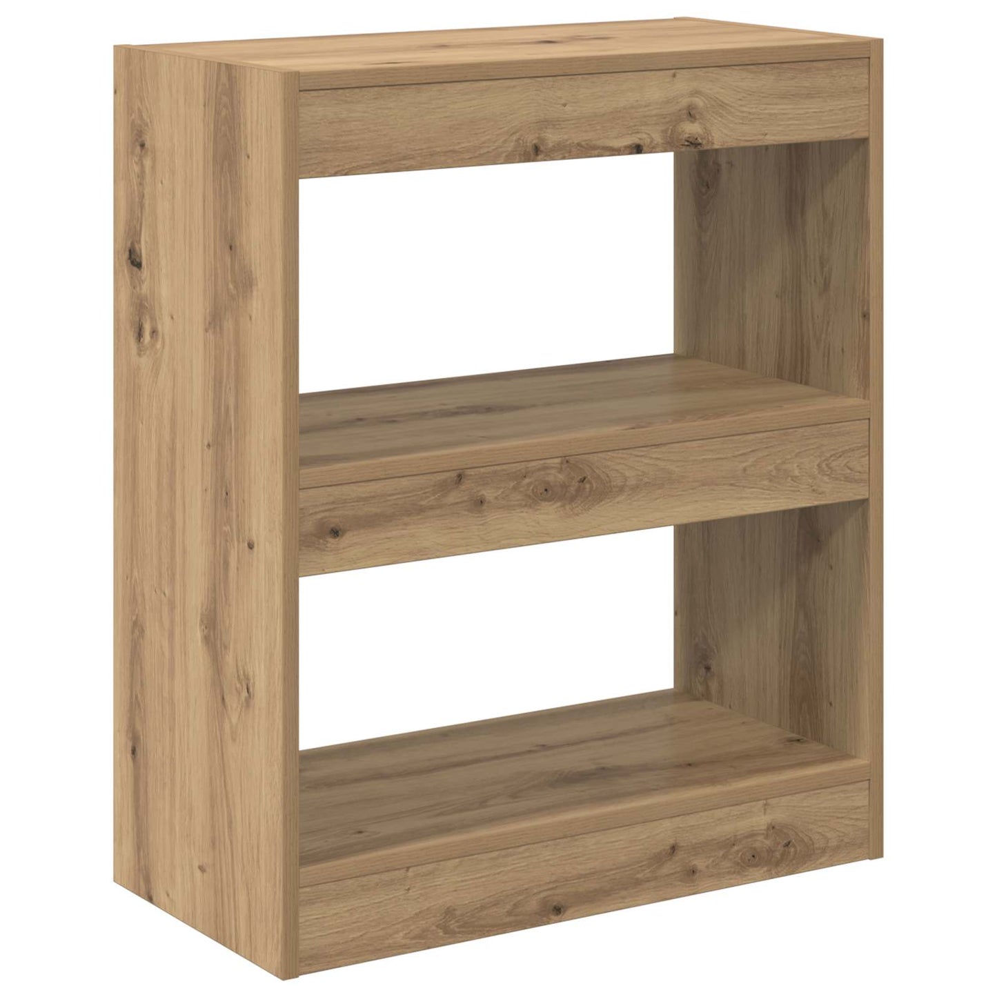 Bücherregal 2 Ebenen 60 x 30 x 72 cm Holzwerkstoff