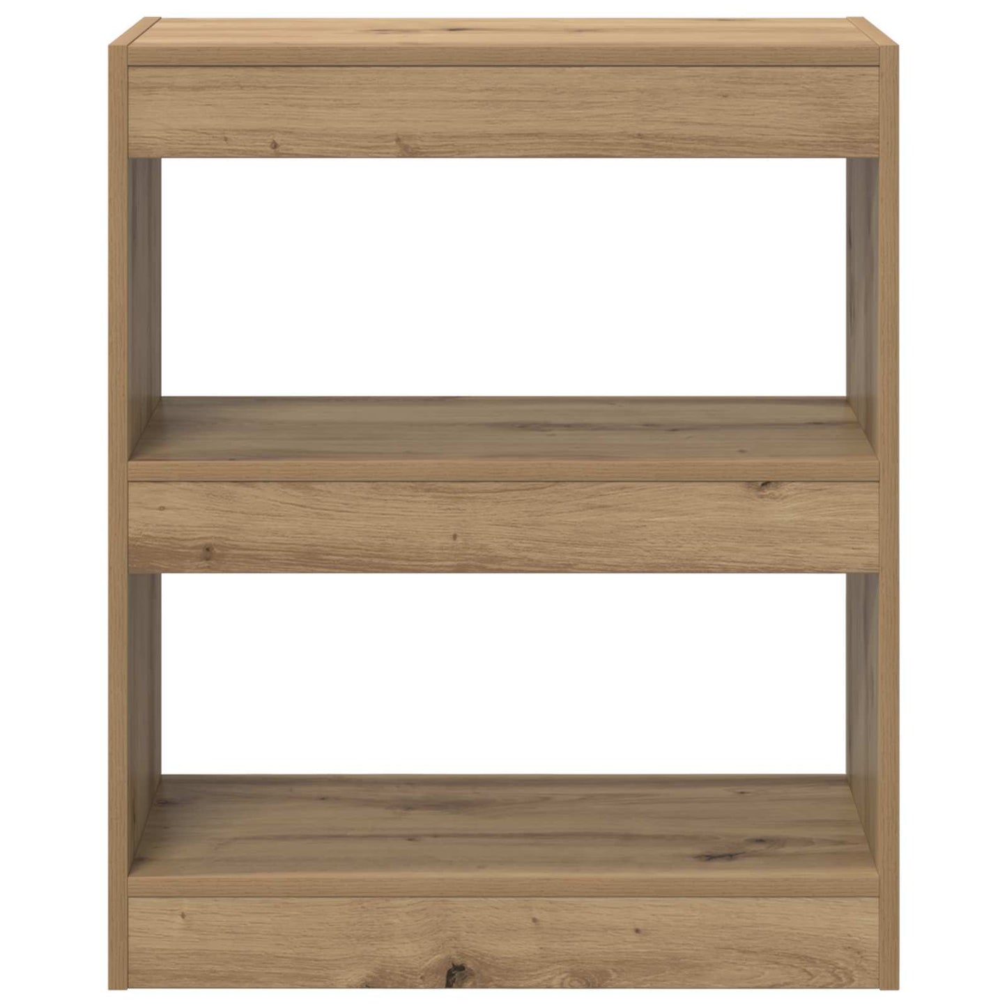Bücherregal 2 Ebenen 60 x 30 x 72 cm Holzwerkstoff