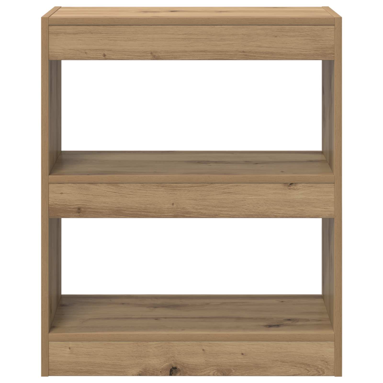 Bücherregal 2 Ebenen 60 x 30 x 72 cm Holzwerkstoff