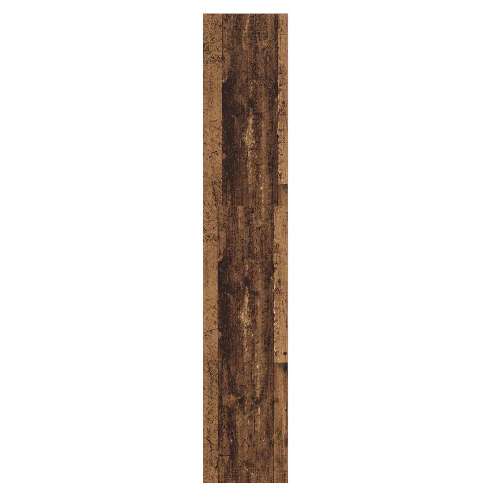 Bücherregal 5 Ebenen 60 x 30 x 166 cm Holzwerkstoff Altholz
